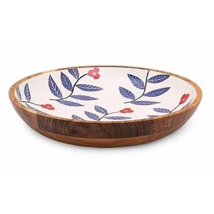 Sheesham <b>Wood</b> Traditional Geometric Design 3-Piece Nested Bowls Set Tabletop Use Wholesale - Product Image 3