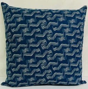 Housse de coussin rectangulaire réversible, motif vague abstrait, rose, bleu, fermeture éclair, taies d'oreiller - Product Image 4