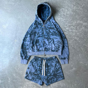 Ensemble confortable de sweat-shirt et short pour homme, style streetwear, tenue de sweat-shirt et short pour homme - Product Image 2