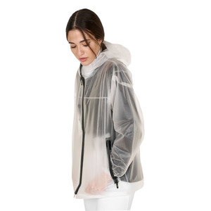 Veste de pluie transparente imperméable pour hommes et femmes, légère, coupe-vent, à capuche, entièrement zippée, pour toutes les saisons - Product Image 6