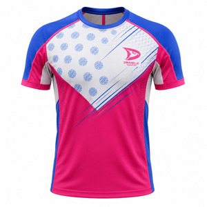 Camiseta Deportiva al por Mayor, Jersey de Pádel para Equipo, Camiseta Deportiva de Poliéster y Elastano con Tela de Secado Rápido y Gráficos Dinámicos - Product Image 2