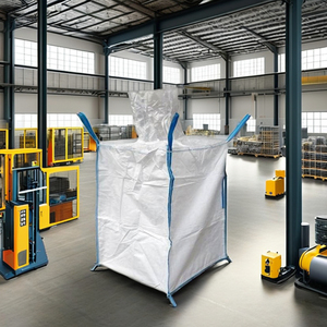 Export Quality Durable 1.5 Ton <b>Polypropylene</b> FIBC Bulk <b>Bag</b> Top Fill Spout Bottom Flat 5:1 Safety Factor Food Construction - Product Image 1