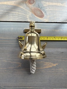 Campana Náutica de Latón, Nueva Forma, Alta Demanda, Campana de Latón Premium, Ideal para Decoración de Puerta, Pared, Jardín, Regalo, Templo - Product Image 5