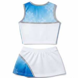Uniformes de Animadoras Sublimados Profesionales, Diseño Personalizado, Ropa con Espíritu de Equipo, Costuras de Alta Calidad para Animadoras Profesionales - Product Image 3