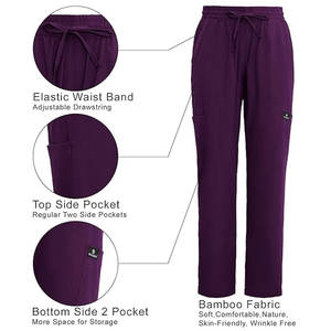 Uniforme de travail médical pour hommes, couleur unie avec logo personnalisé imprimé, uniforme de travail pour hôpital - Product Image 6