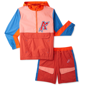 Prix d'usine – Ensemble survêtement homme 2-en-1 en molleton de coton imprimé, coupe-vent d'hiver, respirant, veste et short, personnalisable - Product Image 1