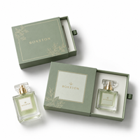 Boîte à cosmétiques personnalisée de luxe, imperméable, avec aimant, en carton, avec logo personnalisé en relief, pour emballages de maquillage, parfums, boîte à tiroirs