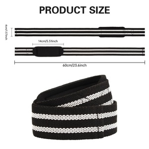 Meilleures sangles de levage en coton rembourrées, légères, réglables et très extensibles pour la musculation avec logo personnalisé - Product Image 5