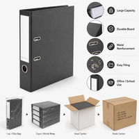 Carpeta Archivadora A4 con Logotipo Personalizado, 75 mm, PP Laminado, Cartón Resistente, 2 Anillas, para Archivo de Documentos de Oficina y Escuela, OEM