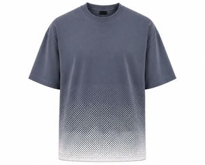T-shirt à manches courtes pour homme, coupe classique, col rond, 100% coton, uni, décontracté, écologique, respirant, tricoté 200g - Product Image 3