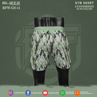 Shorts de sport MMA pour hommes BLAZE FIGHT WEAR, séchage rapide, doublure 2-en-1, compression, 95% polyester, 5% vêtements d'arts martiaux