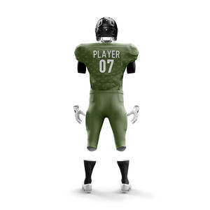 Ensemble de maillots et shorts de football américain personnalisés pour hommes adultes W4G, 100% polyester respirant, imprimé par sublimation, taille plus - Product Image 5