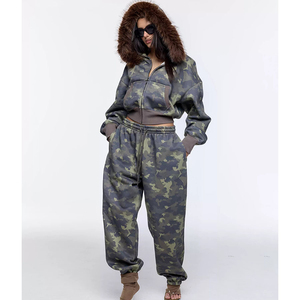 Conjunto Deportivo con Capucha para Mujer, Ecológico, Pantalones Largos con Cordón, Tallas Grandes, Ropa Casual de Otoño - Product Image 2