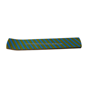 Striped Pattern Wooden Incense Holder Ash Catcher Tray Long Stick Burner for Spiritual Yoga Home <b>Decoration</b> - Product Image 5