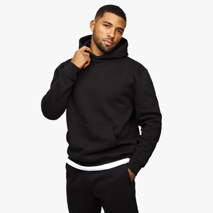 Men athletic <b>tracksuit</b> pullover hoodie and jogger pants set breathable fabric workout training suit comfortable outfit for gym - Product Image 3