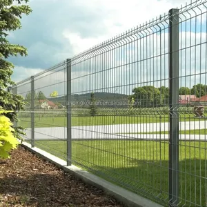 Hochwertiges Haus im Freien Metall 3d gebogen geschweißt Draht geflecht Gartenzaun für Zaun platte