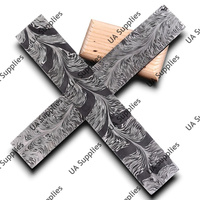Couteau EDC à lame fixe en acier Damas forgé à la main, de qualité professionnelle supérieure, avec manche intégral, personnalisable (DIY, OEM), épaisseur au choix