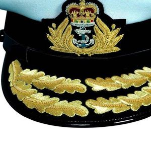 หมวกแก๊ปทรงแหลมสำหรับวงโยธวาทิต  ตกแต่งด้วยขนนกและปักลายด้วยลวด  คุณภาพเยี่ยมสำหรับวงโยธวาทิต - Product Image 3