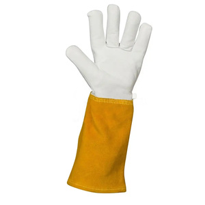 Guantes de Soldadura de Cuero Vacuno, Antideslizantes, Duraderos, Personalizables, Resistentes al Calor - Product Image 3