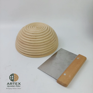 Natural Rattan Oval Banneton <b>Bread</b> Proofing <b>Basket</b> Set for Sourdough Baking ARTEX QUANG PHU - Product Image 3
