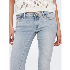 Jean en denim pour femme, coupe droite, taille moyenne, respirant, écologique, décontracté pour l'été, couleur claire, avec poches, grandes tailles - Product Image 5