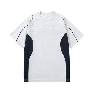 T-shirt décontracté pour homme en coton uni, coupe classique, col rond, respirant, séchage rapide, écologique, manches courtes, sportif - Product Image 1