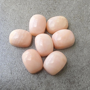 Opale rose naturelle AAA+ rectangulaire taille coussin, cabochon à dos plat, pierre précieuse calibrée, pour la fabrication de bijoux - Product Image 3