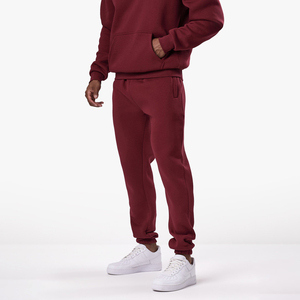 Pullover hoodie and jogger <b>tracksuit</b> set for men breathable material sportswear outfit for gym workout casual everyday wear - Product Image 5