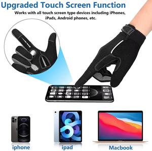 Gants de motocross MX d'extérieur à doigts entiers, coupe-vent, chauds, pour vélo, hiver, multicolores, antidérapants, respirants, compatibles écran tactile, unisexe - Product Image 4