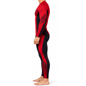 Ensemble de vêtements de sport pour homme, manches longues, compression, extensible, séchage rapide, pour la salle de sport, la course à pied, la remise en forme, l'entraînement athlétique - Product Image 2