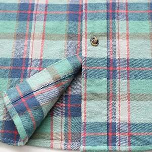 Camisa de Franela a Cuadros de Manga Larga para Hombre, Corte Regular, Estilo Casual, Diseño con Patrón Tejido - Product Image 5