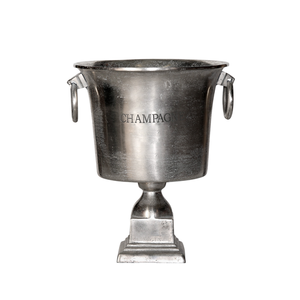 Étain fini décoratif fête boisson seau de table refroidisseur de vin métal aluminium verre à vin conception grand seau à glace - Product Image 1