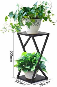 Soporte de Metal Geométrico Contemporáneo para Plantas, Soporte para Macetas de Interior, Mueble Decorativo para el Hogar - Product Image 1