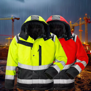Chaqueta de Trabajo Reflectante de Alta Visibilidad para Hombre Rock Creek, Certificada CE, con Impresión Serigrafiada, Resistente a Desgarros, con Detección de Agujas, de Poliéster, de Seguridad - Product Image 6