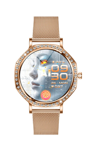 <span class=keywords><strong>Montre</strong></span> connectée KC98 2026 pour femmes, écran AMOLED 1,32'', fonction d'appel Bluetooth, cadeau tendance pour femmes et filles - Product Image 2