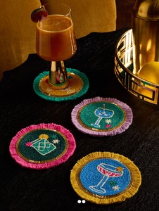 <b>CRYSTAL</b> CRAFT Factory Custom Beaded Coaster Handmade Glass Beads <b>Animal</b> Style Cup Mat Placemat, Table Runner12 - Product Image 6