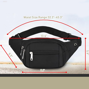 Riñonera de Lona Casual Personalizada al por Mayor, Impermeable, con Cierre de Cremallera, Ligera, de Alto Rendimiento para Exteriores - Product Image 5