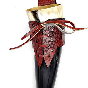 Cuerno para Beber Vikingo de Diseño Inteligente con Soporte, Diseño Único Hecho a Mano, Estilo Feng Shui, Se Acepta Logotipo Personalizado, Alta Calidad - Product Image 1