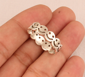 Wholesale Smile Band <b>Ring</b> 925 Sterling Silver Curved Chevron <b>Ring</b> Minimalist Stackable <b>Wishbone</b> <b>Ring</b> for Women 2026 Jewelry - Product Image 1