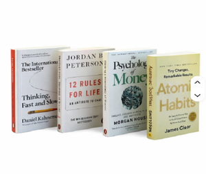 Set de 4 Libros: La Psicología del Dinero, Hábitos Atómicos, 12 Reglas para la Vida, Pensar Rápido y Lento, Libro de Cuentos para Adultos - Product Image 2