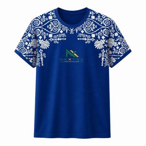 Custom Baroque <b>Paisley</b> Print T-<b>Shirt</b> Men Shoulder Graphic Tee Streetwear Fashion Summer Top - Product Image 4