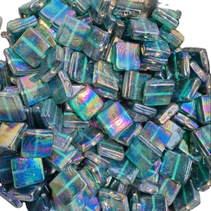 Cuentas de Vidrio Blancas con Cadena para Hacer Joyas - Pulseras/Collares Hechos a Mano, Color Personalizado, Paquete a Granel - Product Image 4