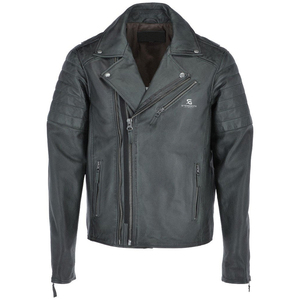 Premium Genuine Leather <b>Jacket</b> Men <b>Vintage</b> <b>Biker</b> Motorcycle <b>Jacket</b> Classic Winter Casual Streetwear Outerwear - Product Image 2