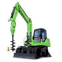 Tarière hydraulique pour mini-excavatrice, adaptée aux modèles KA2500 de 1,5 à 3 tonnes, diamètre de la tarière 100-500 mm