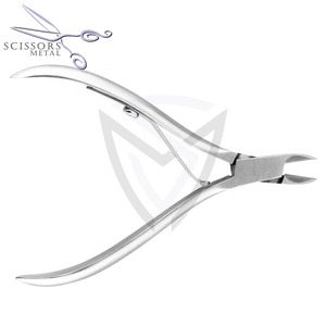 Cortaúñas Profesional de Precisión, Alicates de Cutícula de Acero Inoxidable 10-7 de Mandíbula Completa, Corte de 7 mm, Doble Resorte, Empujador con Logotipo Personalizado - Product Image 6