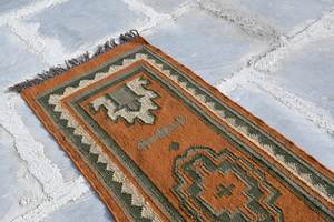 พรมทอมือจากขนสัตว์และปอกระเจา ลายชนเผ่าเรขาคณิตแบบเรียบง่าย สั่งทำขนาดได้ สำหรับห้องนั่งเล่น ห้องครัว ทางเดิน และตกแต่งบ้าน - Product Image 2