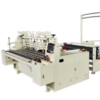 Máquina Rebobinadora de Papel Higiénico Totalmente Automática 1575, Control PLC, Motor y Bomba, Capacidad de 2 Toneladas/Día para Fábrica de Papel