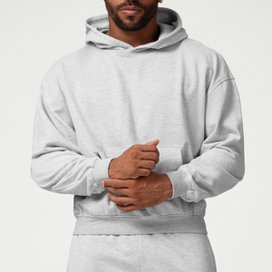 Custom Men's High Quality Hoodies Streetwear Heavyweight Cotton Pullover Hooded <b>Sweatshirts</b> Hoodie for Sports - Product Image 4