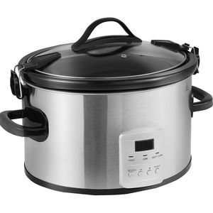 Pentola elettrica digitale da 8QT 320W con timer da 20 ore e coperchio in ceramica - Product Image 1