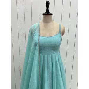 Hermoso vestido y pantalón de talla XS de Anarkali con Dupatta para ropa de fiesta - Product Image 2